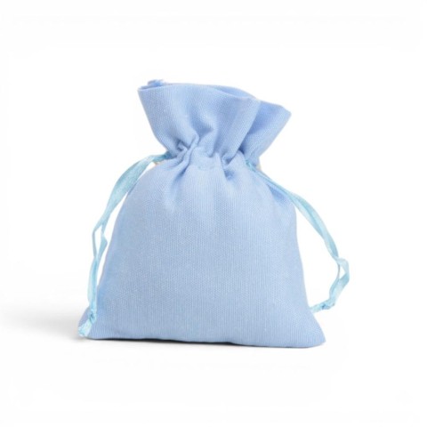 SACCHETTO COTONE 10X8CM CELEST